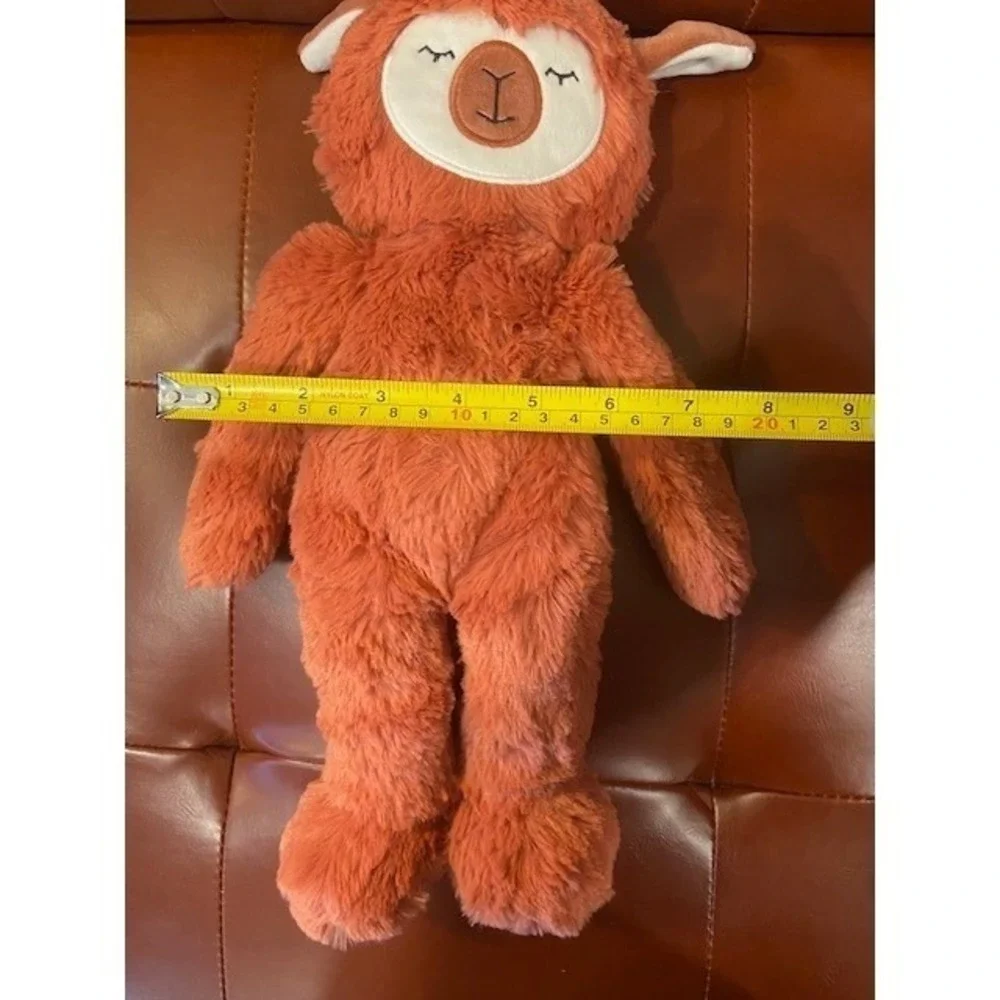 Slumberkins Alpaca Plush Rust Orange Stuffed Animal Emotional Support Toy 15